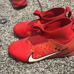 Nike Kids Red Soccer Shoes